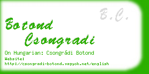 botond csongradi business card